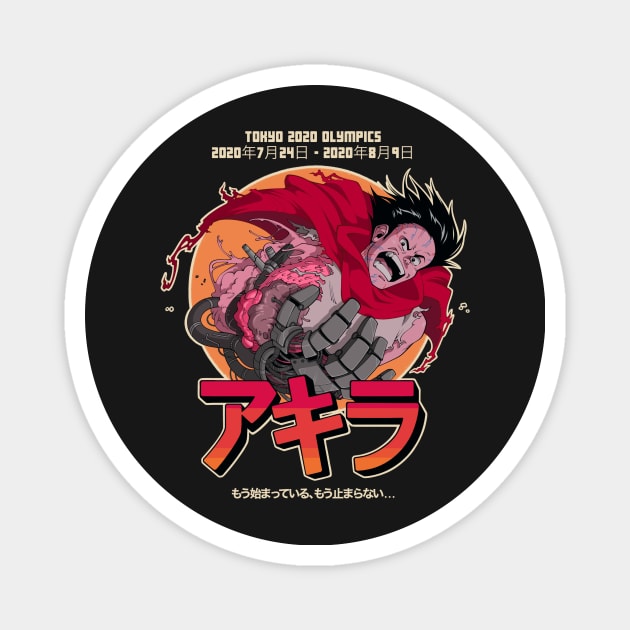 AKIRA Tokyo 2020 Olympics Magnet by bakedjeans